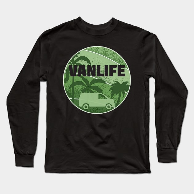 Funny Camping Van Vanlife Camper Shirt Long Sleeve T-Shirt by thefriendlyone